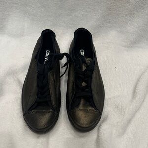 Converse Black and Gold Low-Top Sneakers